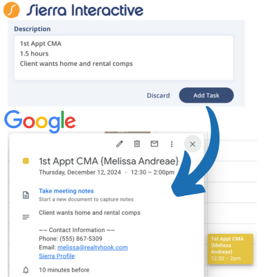 Sierra Interactive and Google Integration