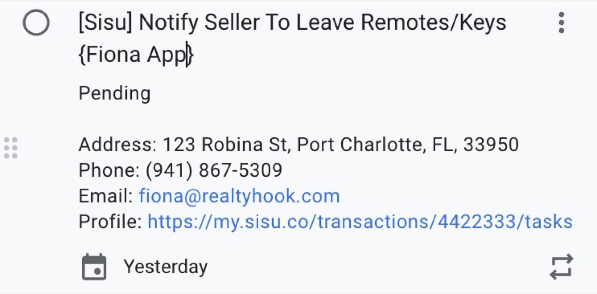 Contact Information And Notes at Your Fingertips